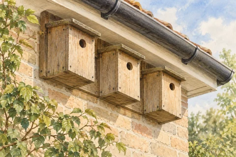 Illustration: Making room for a sparrow colony